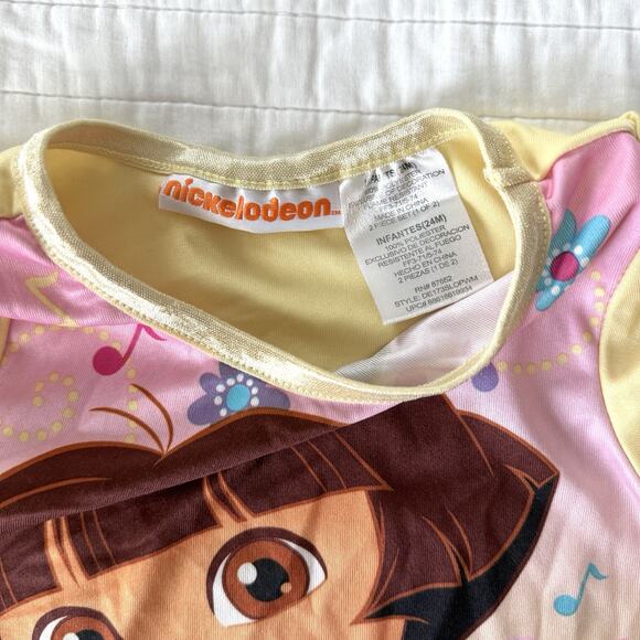 Nickelodeon Dora The Explorer Pajama Short Sleeve Top 24 Months - Picture 2 of 3